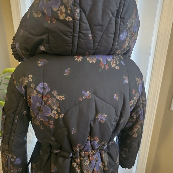 Coach Dark Floral Puffer Coat - Picture 11 of 16